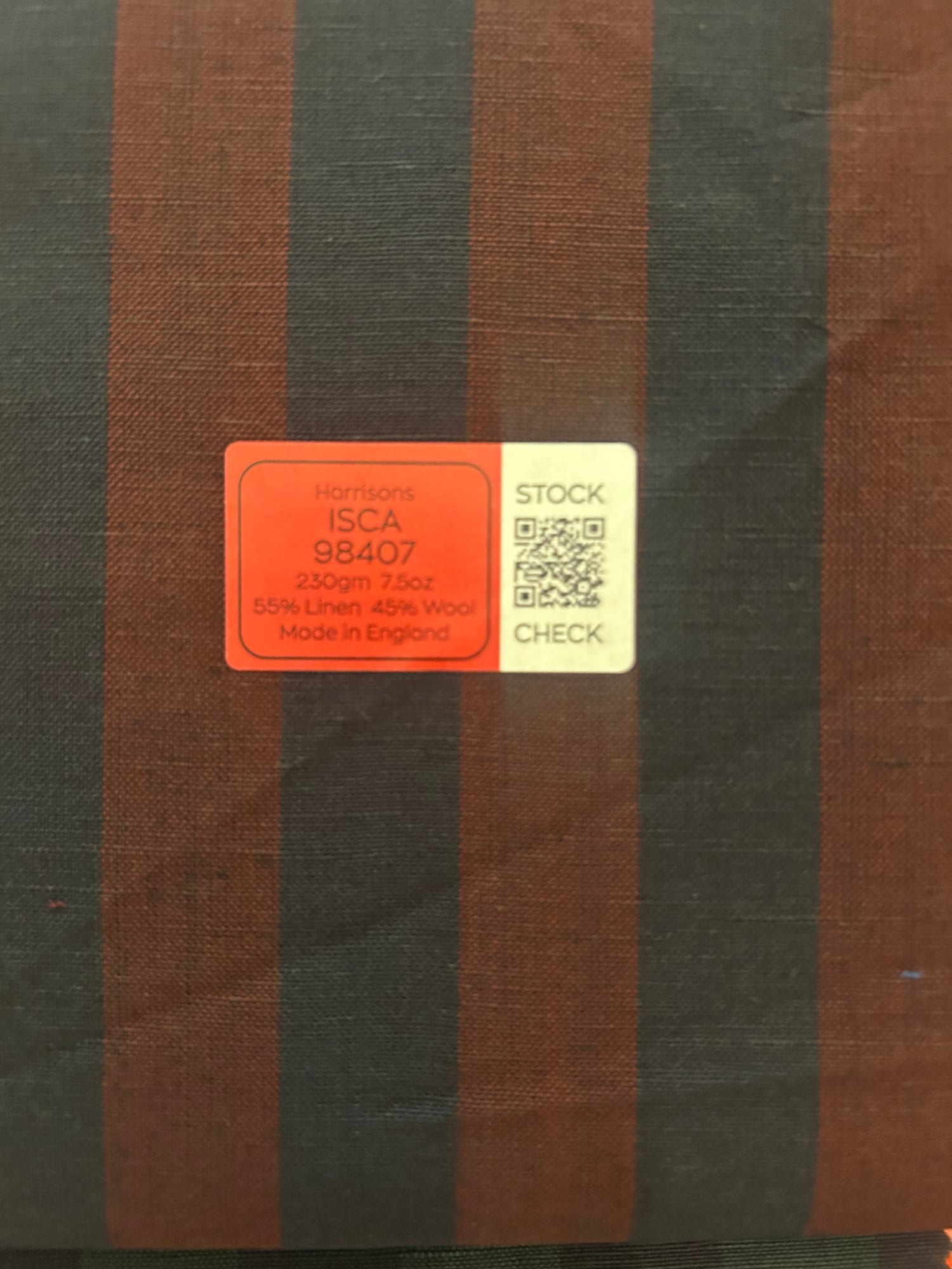 ISCA 39407 — identification sticker
