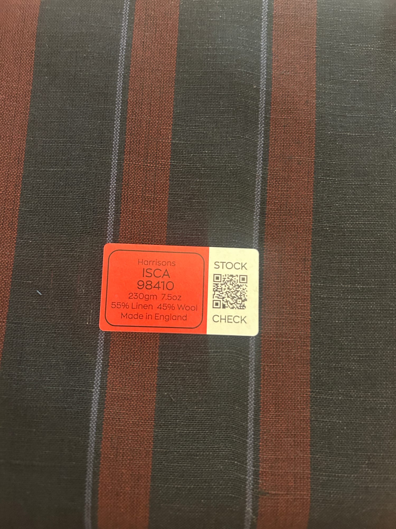 ISCA 39410 — identification sticker