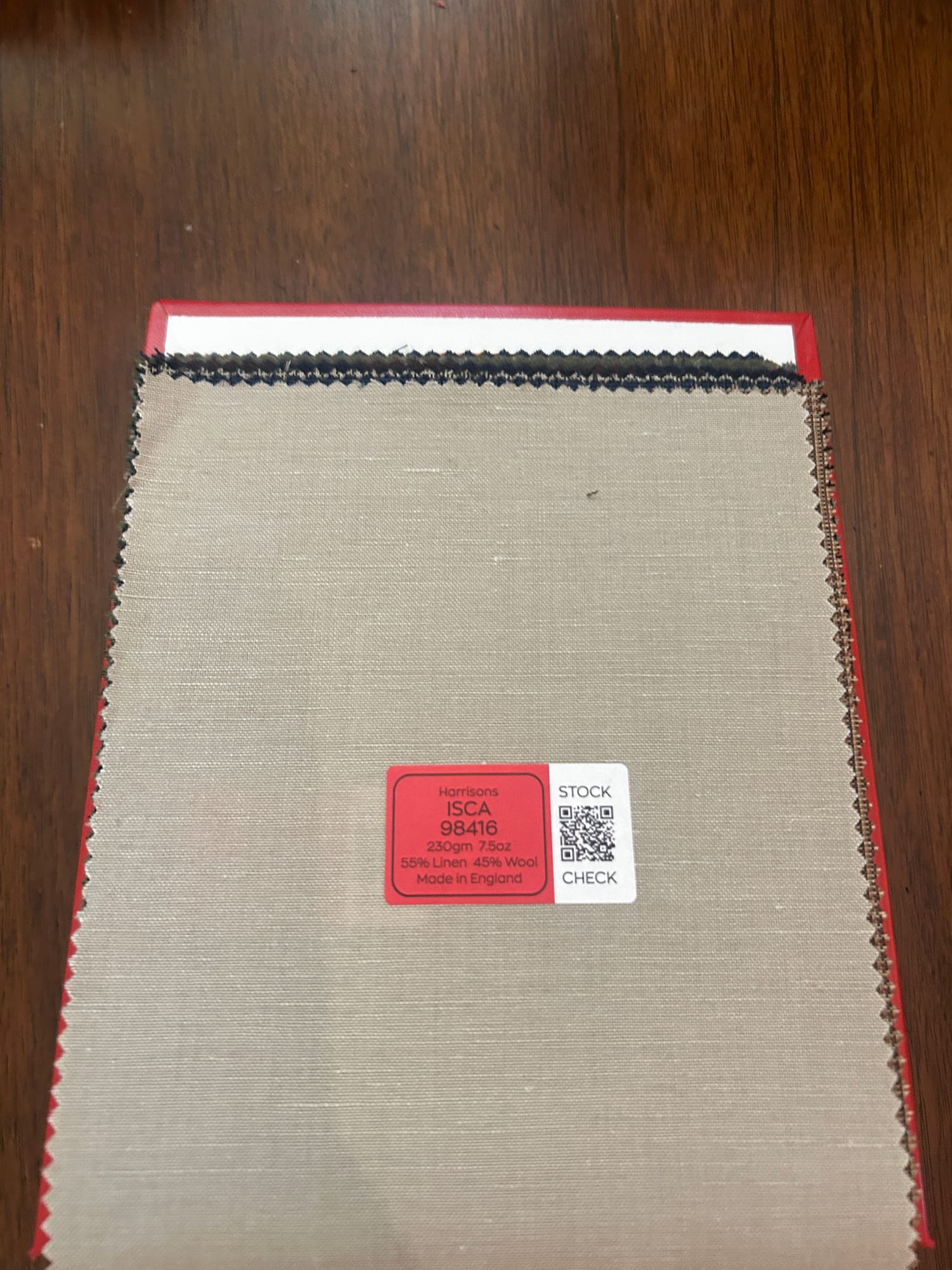 ISCA 39416 — identification sticker