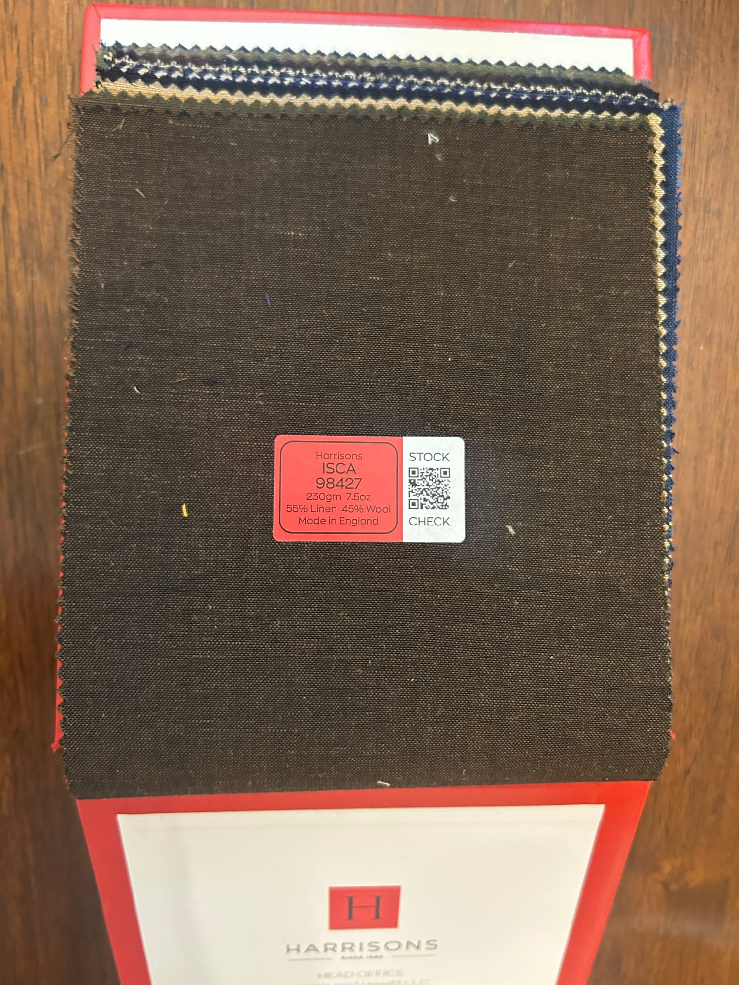 ISCA 39427 — identification sticker